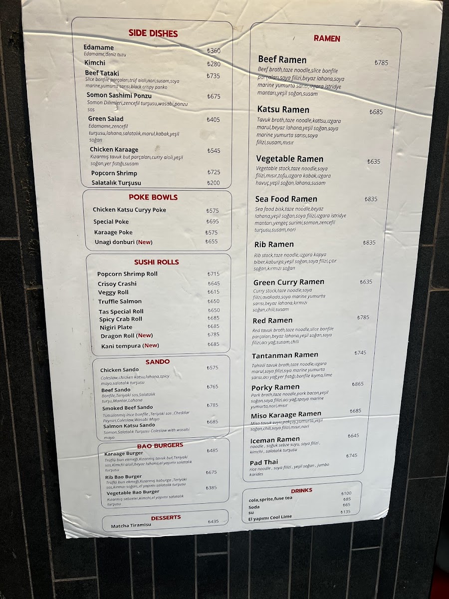 Menu Tas Ramen & Sushi Bar-1