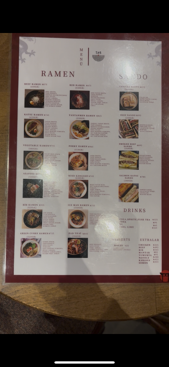 Menu Tas Ramen & Sushi Bar-10
