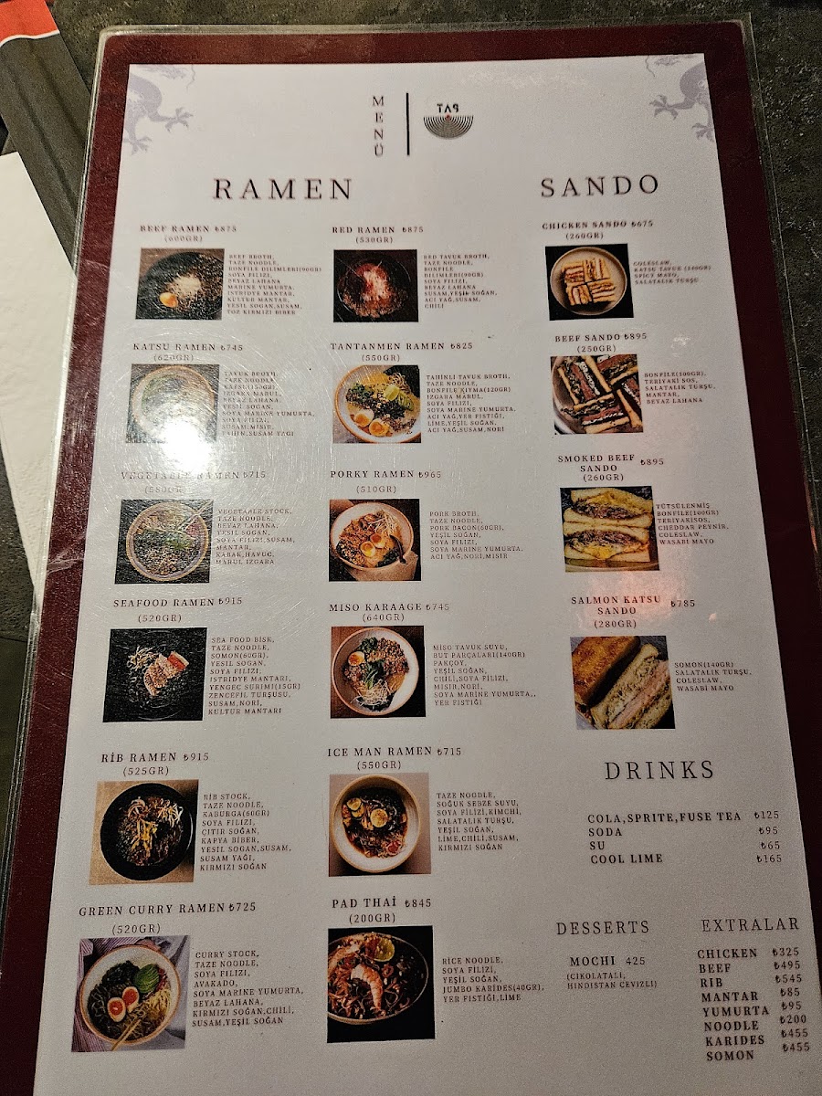 Menu Tas Ramen & Sushi Bar-3