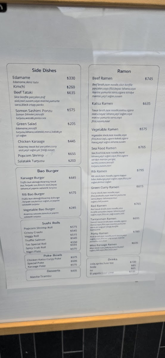 Menu Tas Ramen & Sushi Bar-7